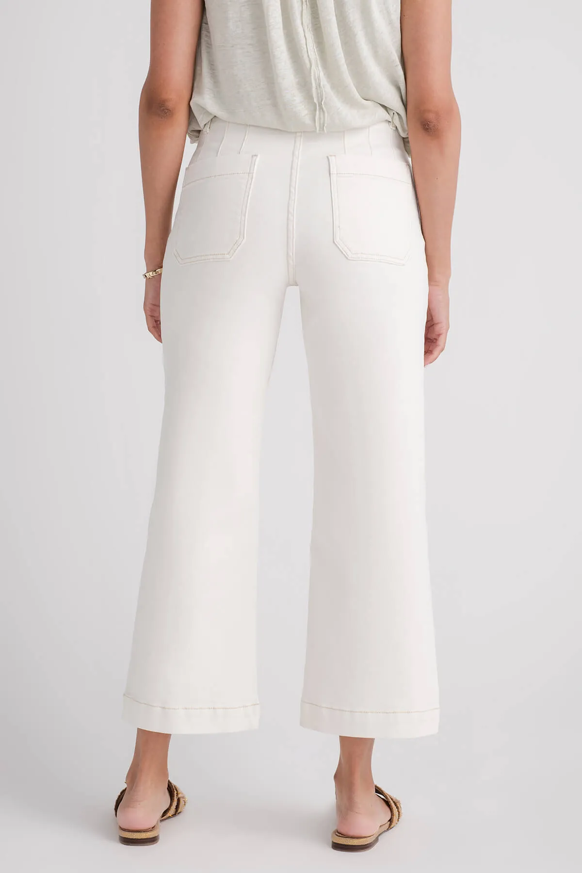 Risen Amelia Cropped Patch Pocket Jeans