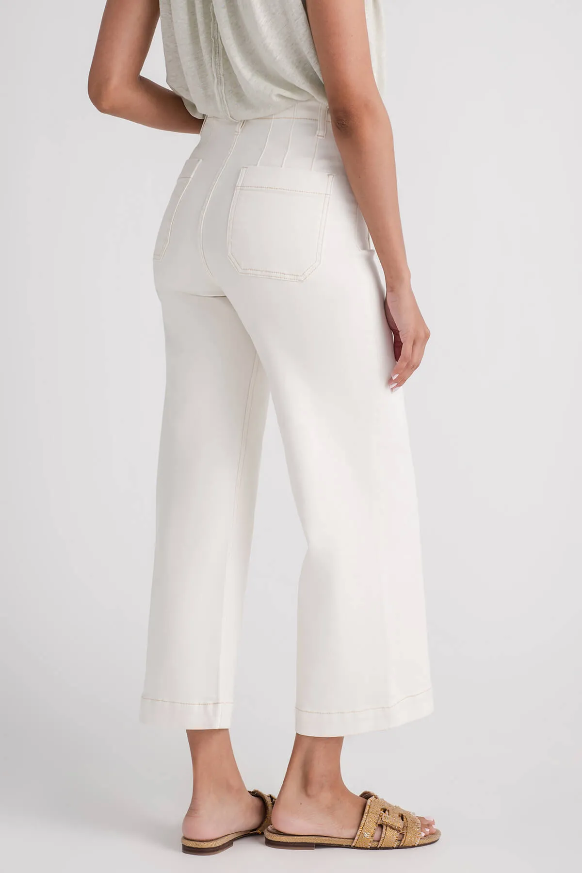 Risen Amelia Cropped Patch Pocket Jeans