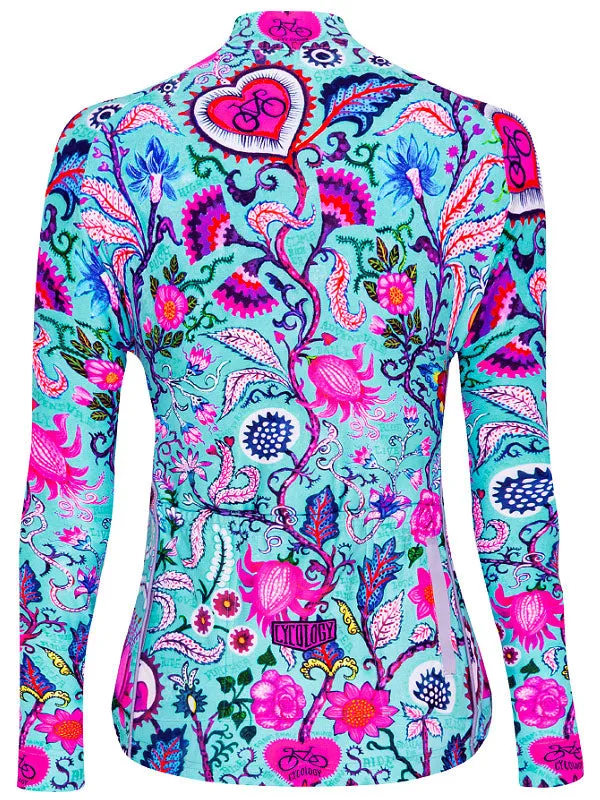 Secret Garden Long Sleeve Jersey Aqua