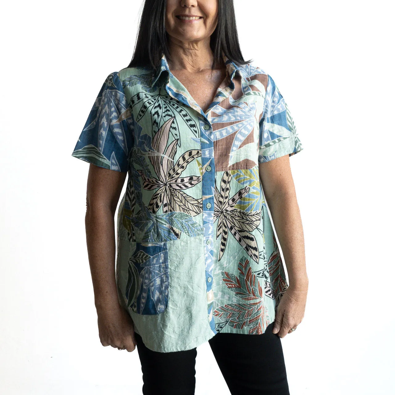 Short Sleeve Pocket Shirt by Orientique Australia - Fitzroy - 22984