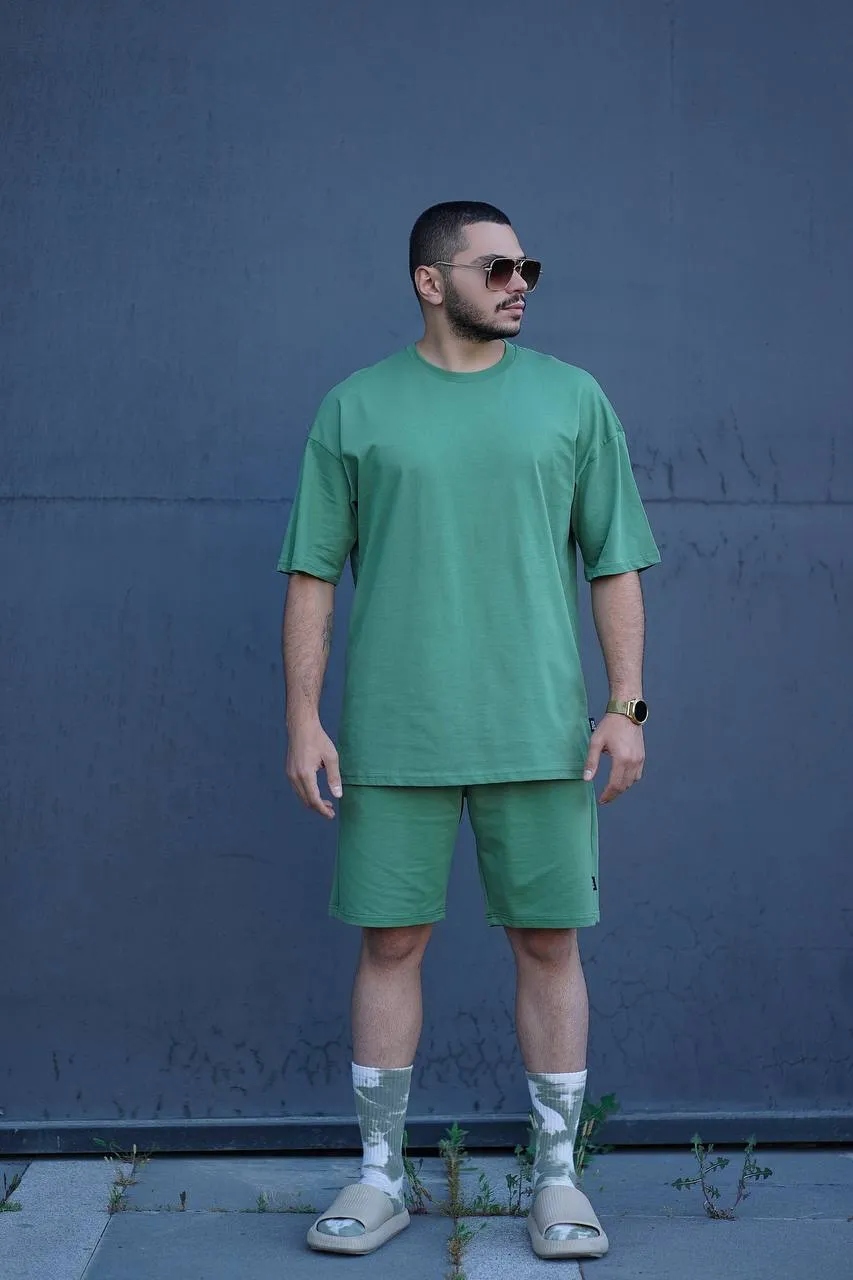 Sneakerjeans Green Shorts Jogger Set ES91