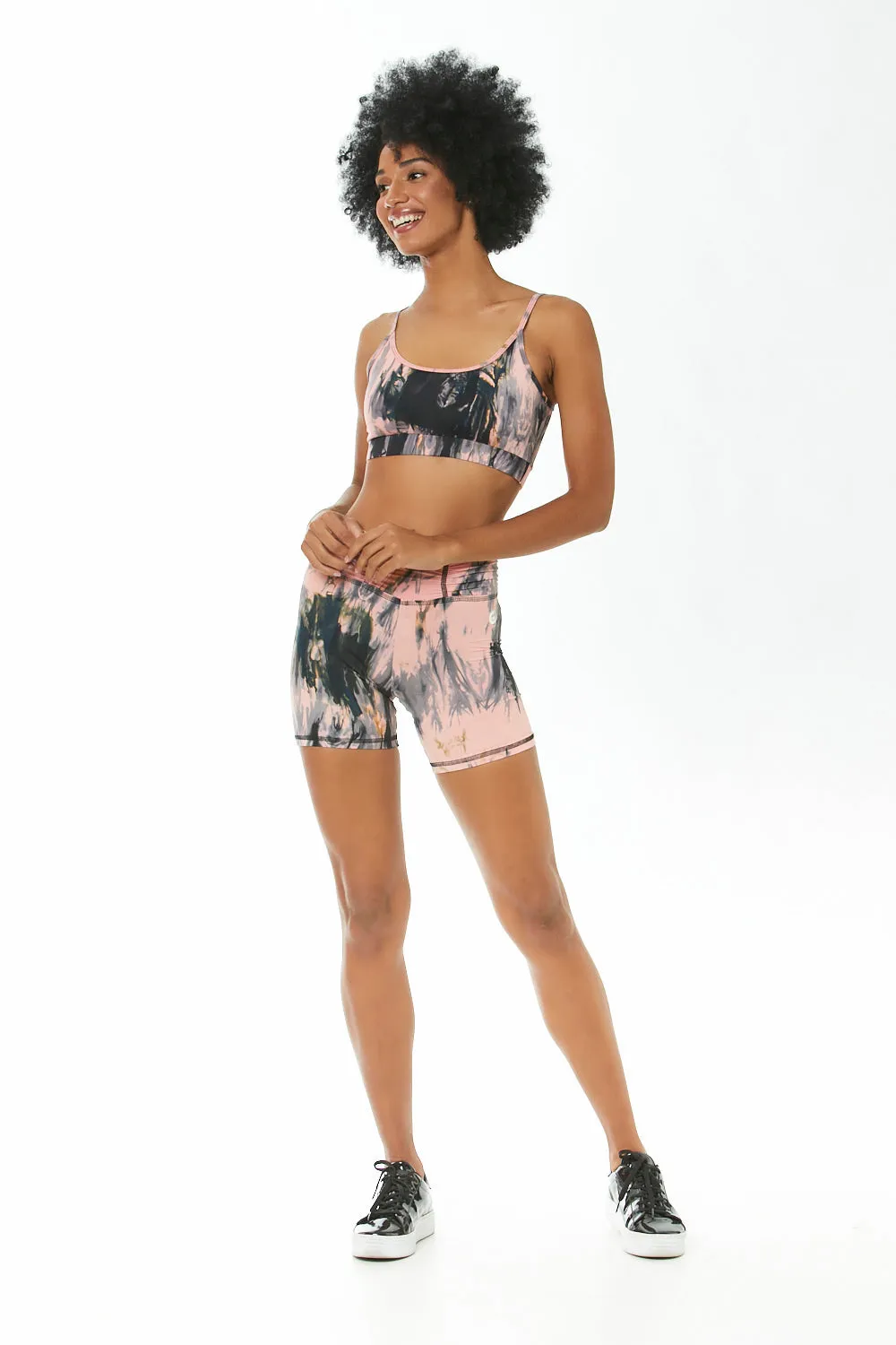 Storm Tie Dye High Waisted Shorts