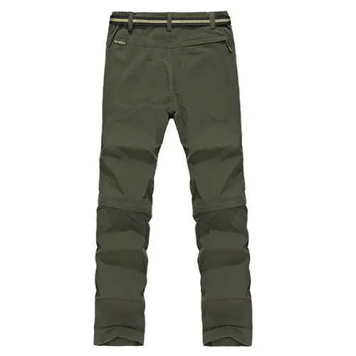 Summer Outdoor Hiking Pants Quick Drying Breathable Trousers Lovers Removable Thin Pants