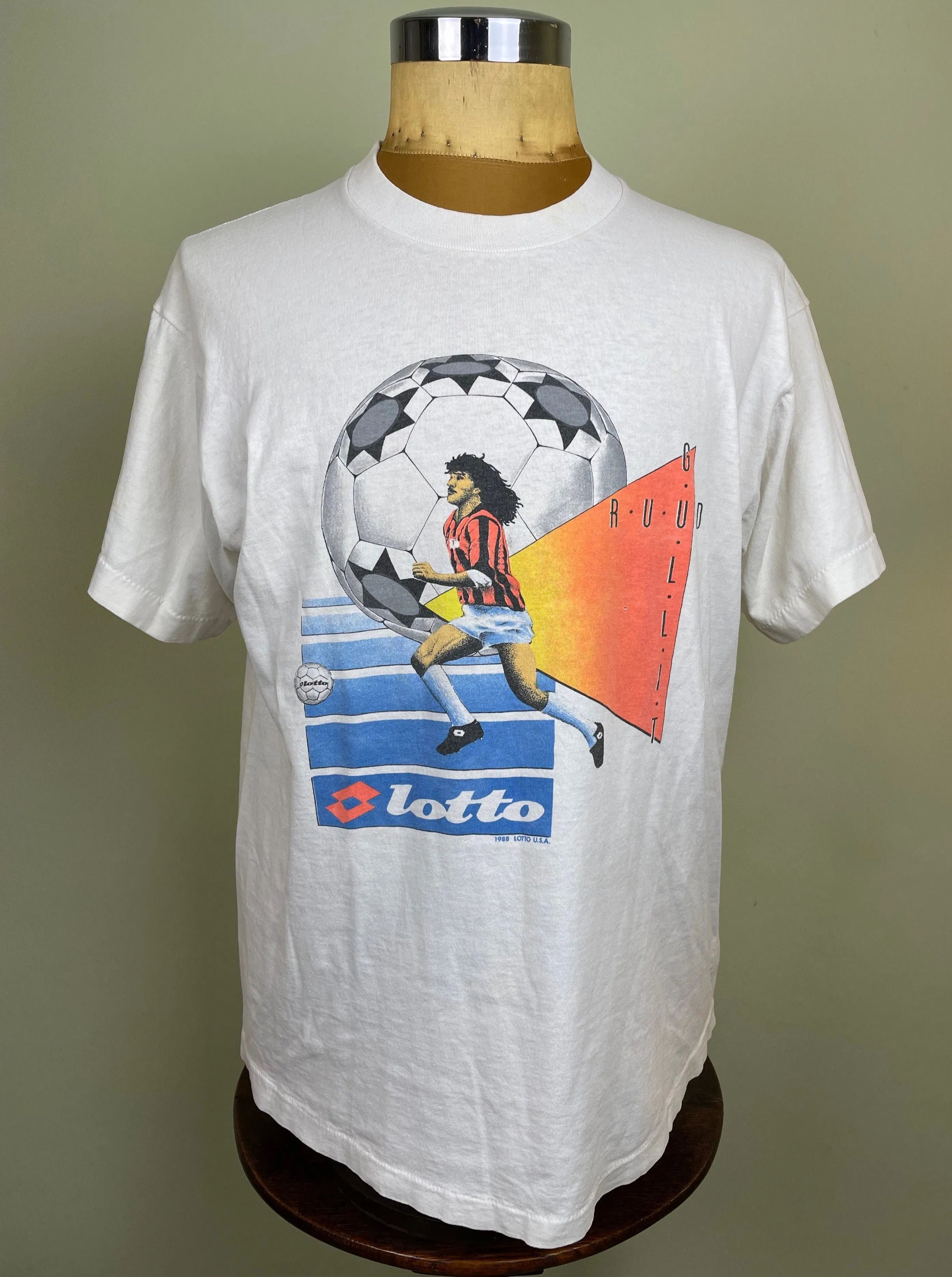 T-Shirt | 1988 | AC Milan | Official Lotto Ruud Gullit T-Shirt