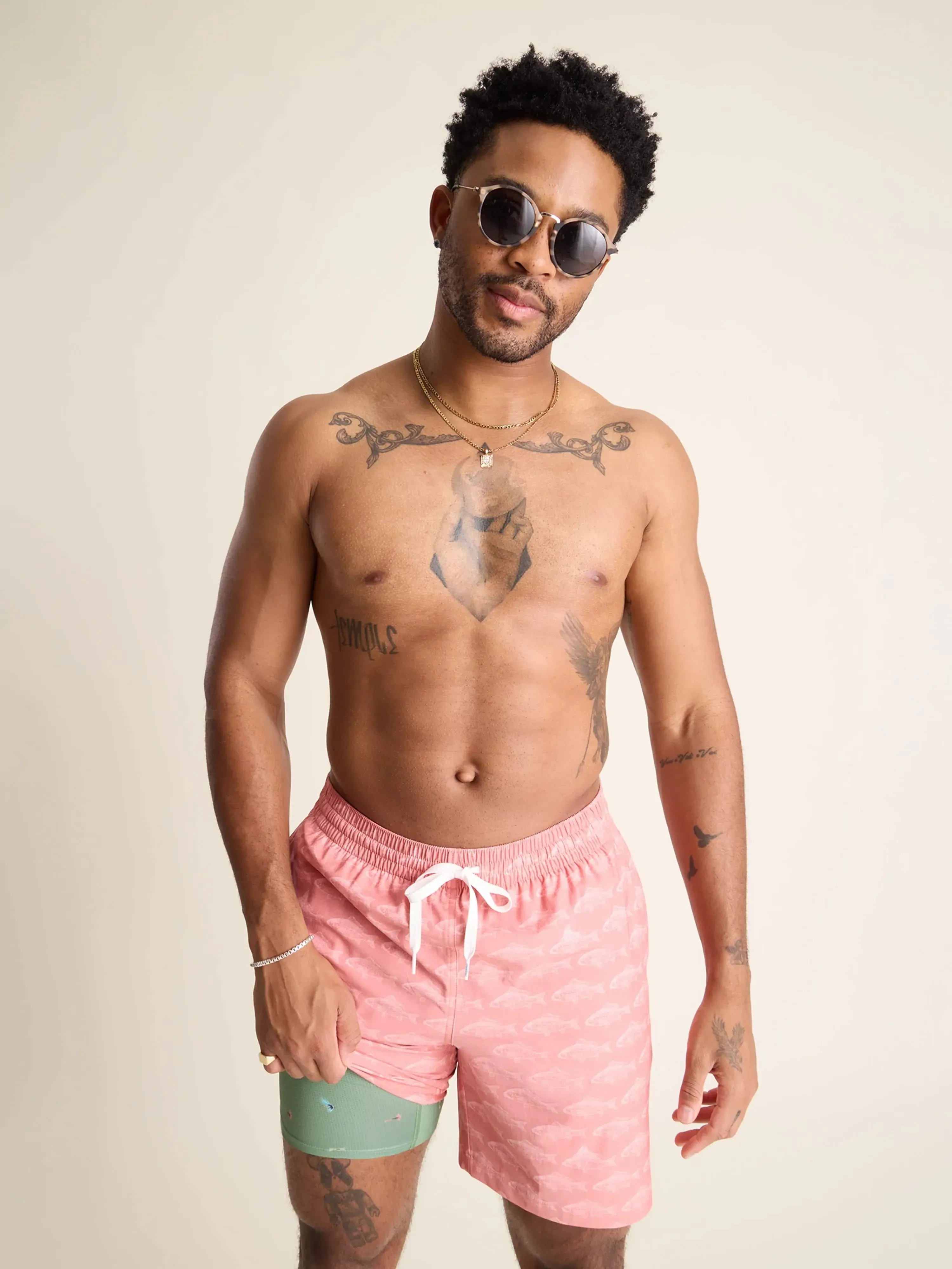 The Fintastics 7" (Faded Classic Lined Swim Trunk)