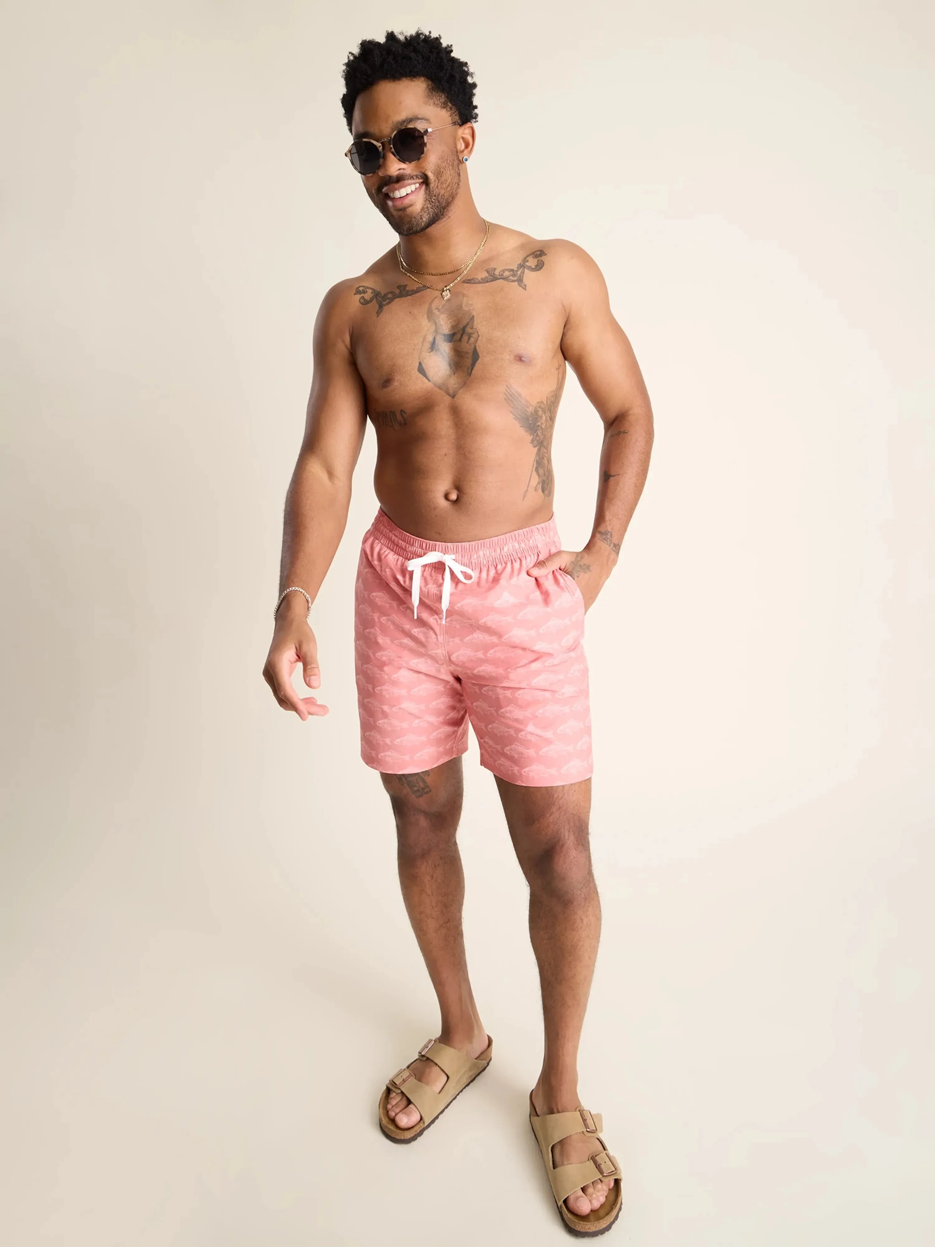 The Fintastics 7" (Faded Classic Lined Swim Trunk)