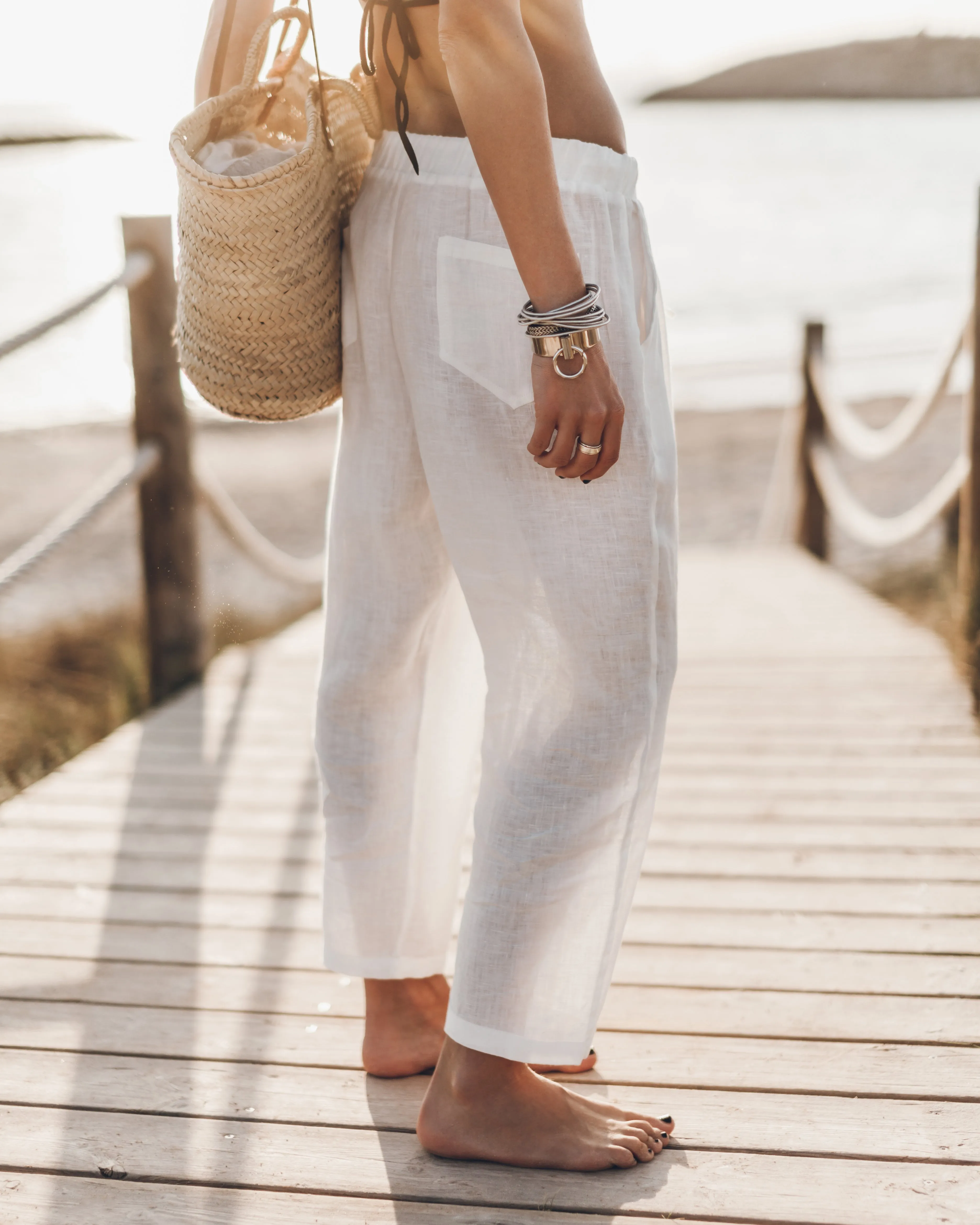 The White Linen Pants