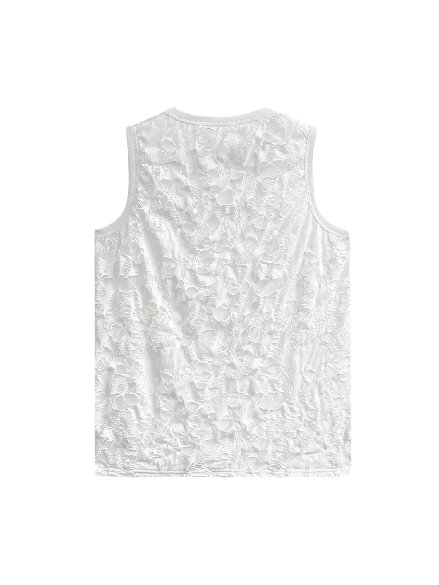 Thesupermade Niche Design Textured Vest