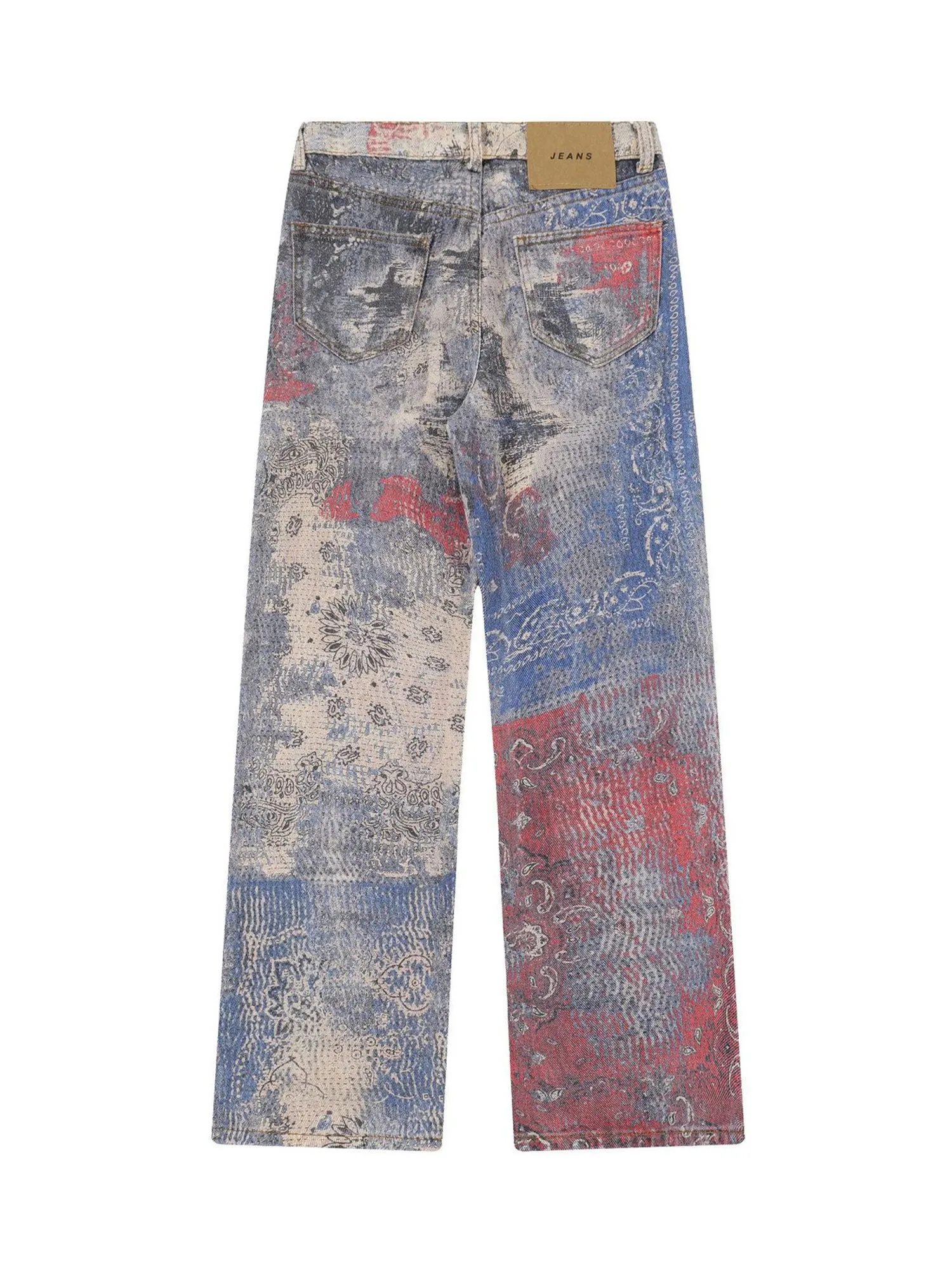 Thesupermade Paisley Printed Jeans - 2186