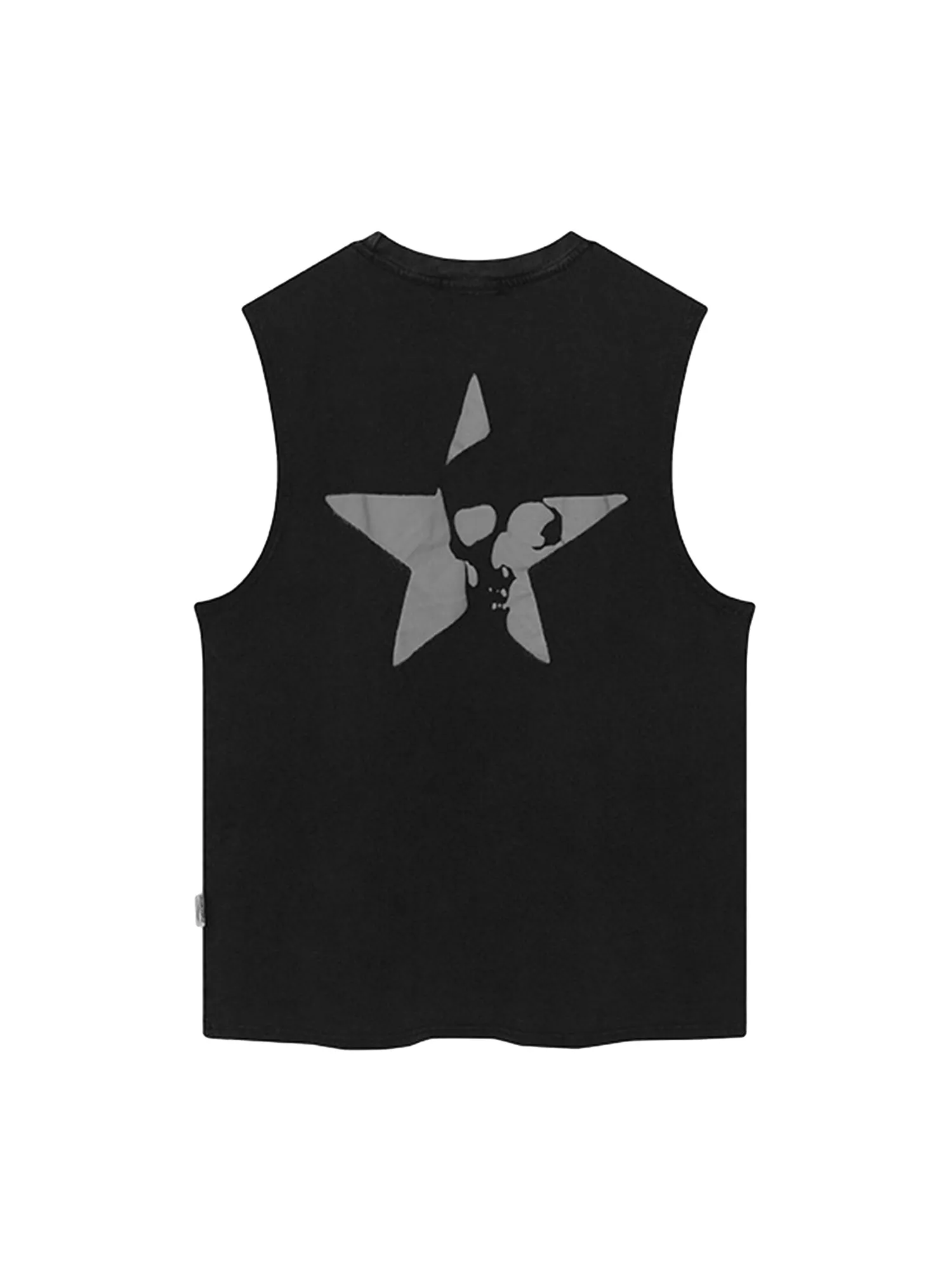 Thesupermade Retro Hip-hop Foam Printed Star Vest