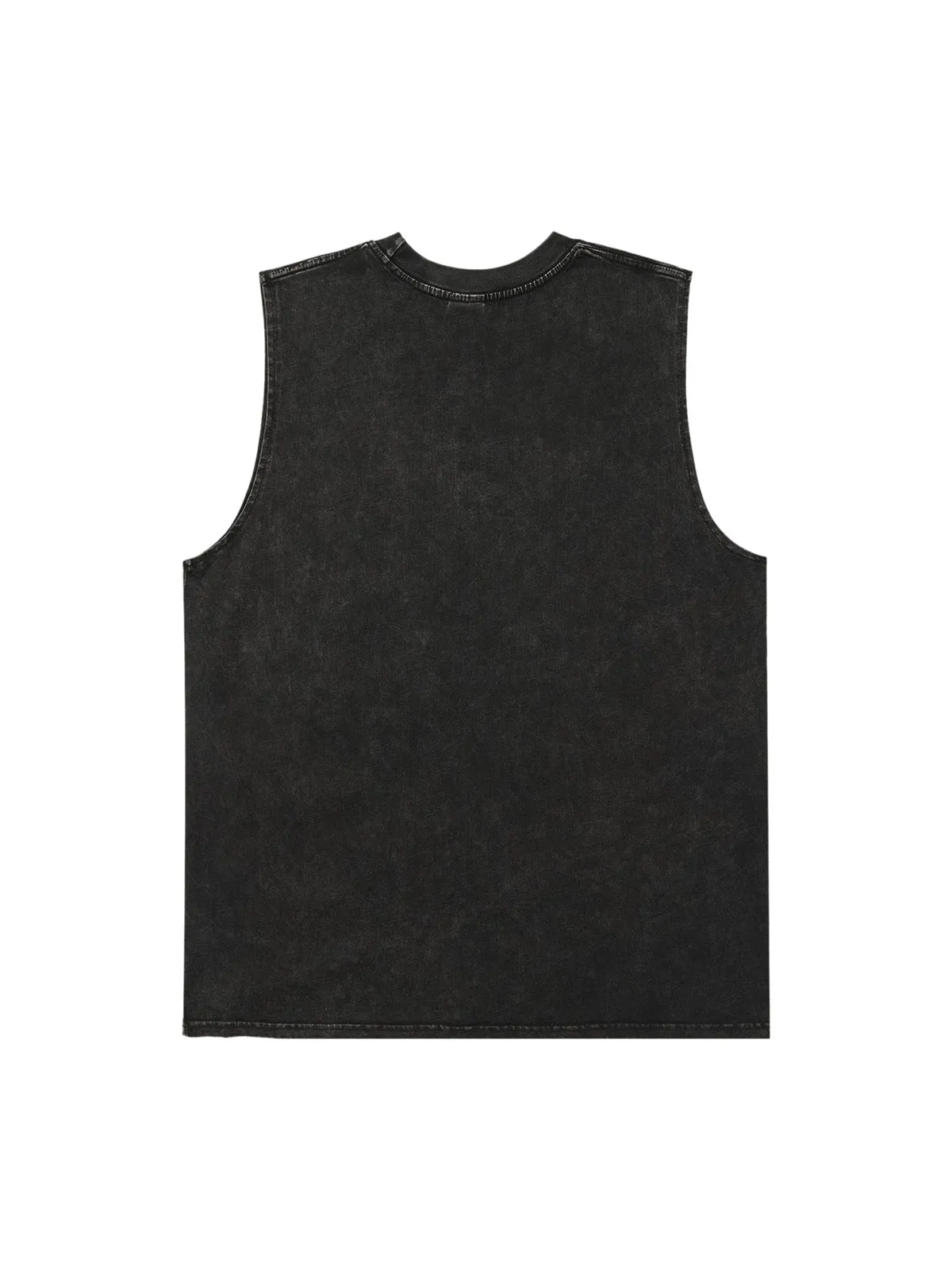 Thesupermade Retro Washed Character Thorns Street Rap Vest