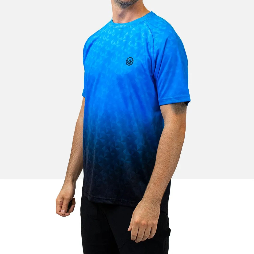 Triangulation Cobalt Short Sleeve MTB Jersey