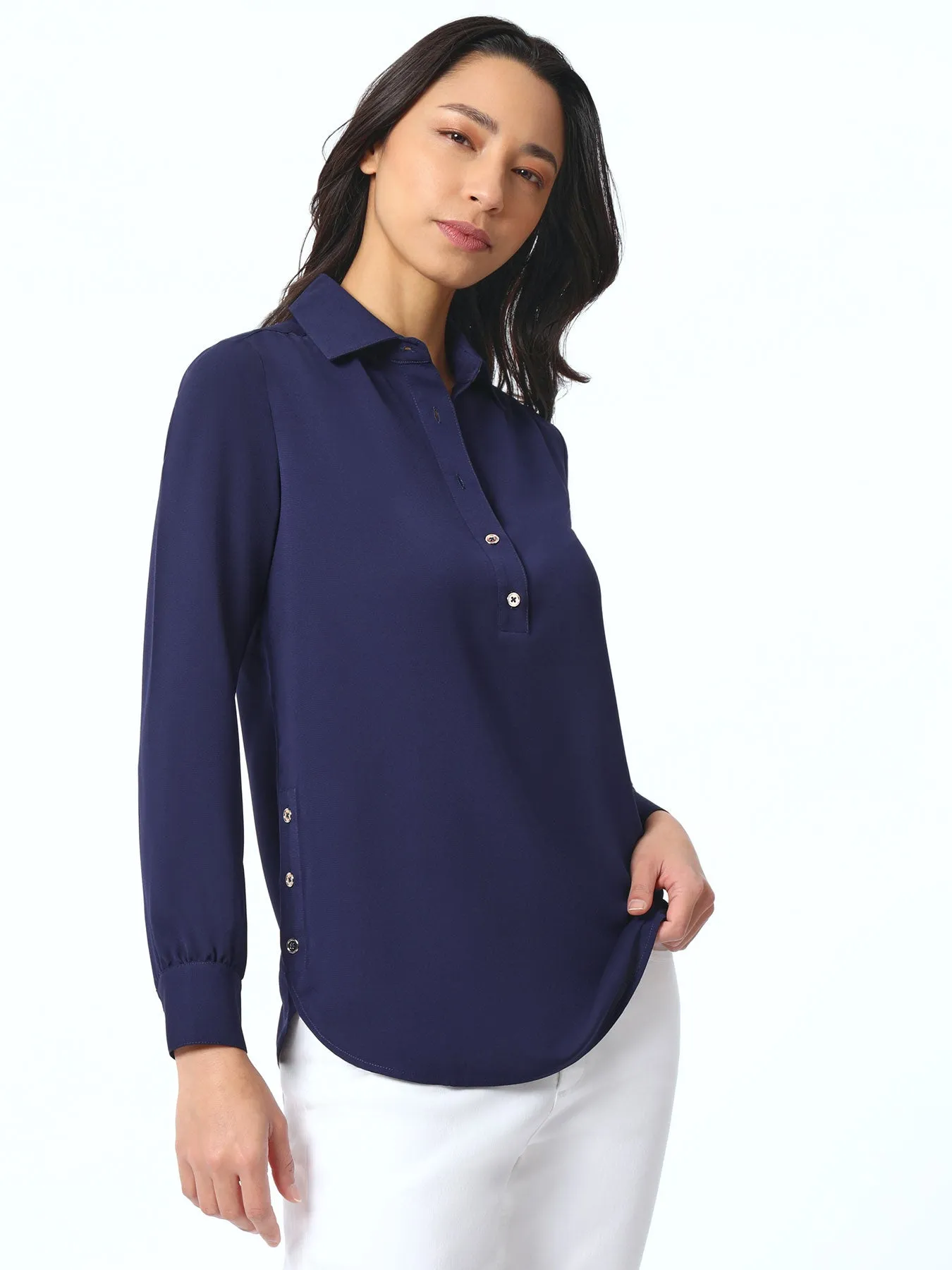 Tulip Hem Popover Tunic