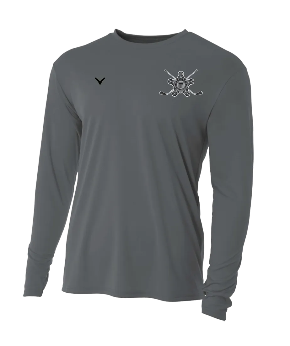 US Secret Service Grey Long Sleeve Performance Crew