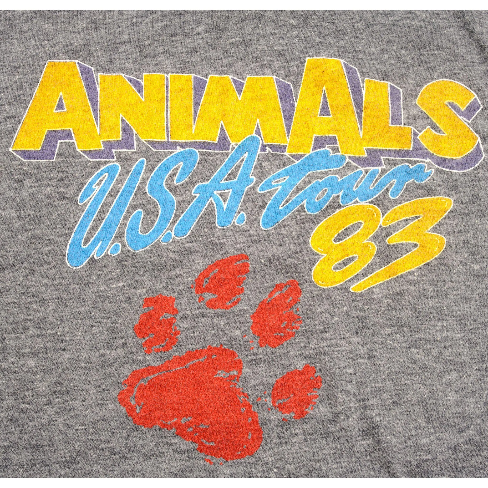 VINTAGE ANIMALS USA TOUR 1983 TEE SHIRT SIZE SMALL