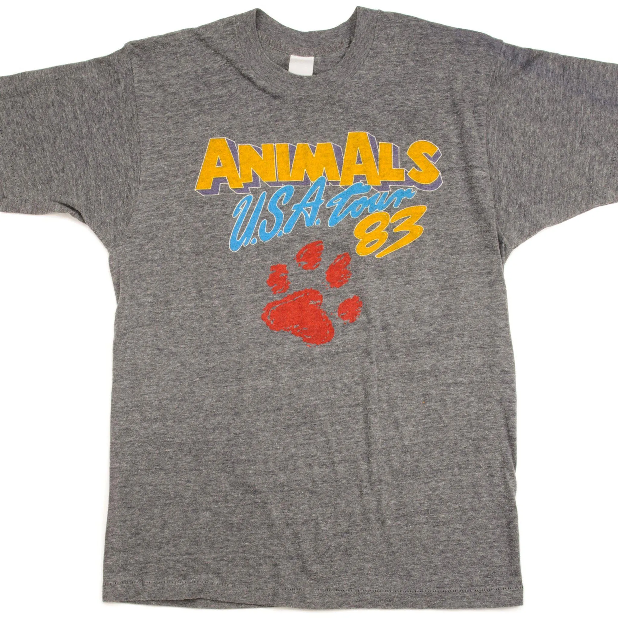 VINTAGE ANIMALS USA TOUR 1983 TEE SHIRT SIZE SMALL