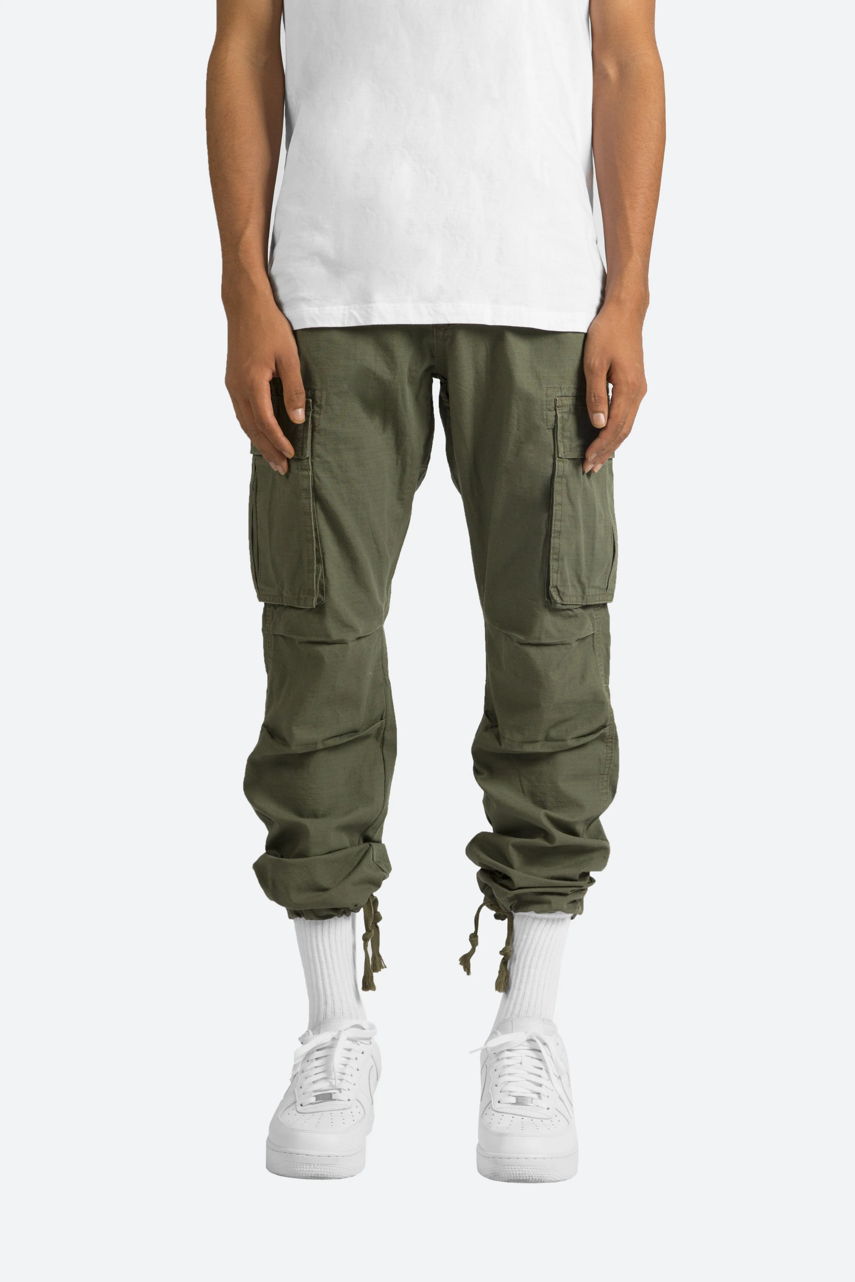 Vintage Cargo Pants - Olive