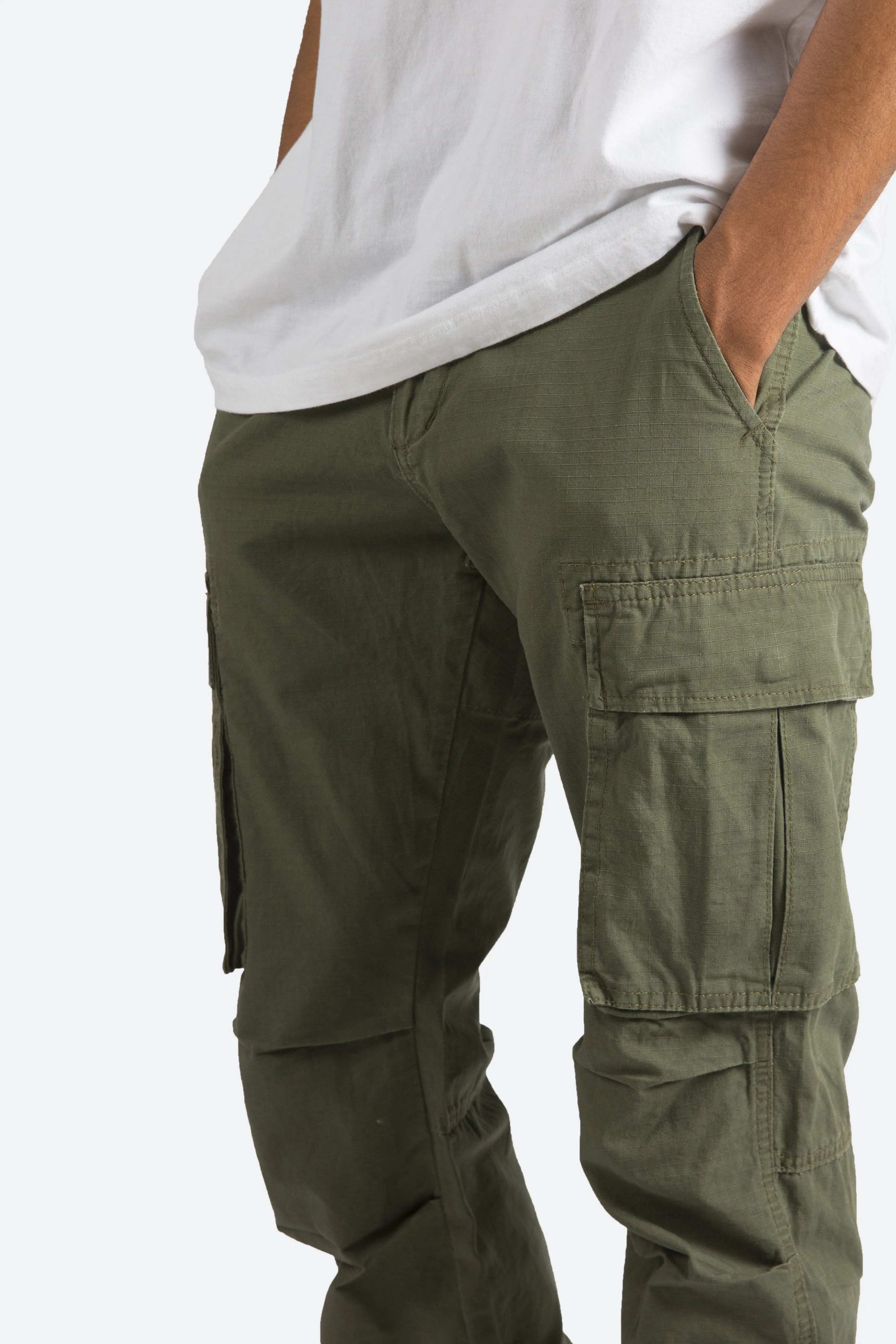 Vintage Cargo Pants - Olive