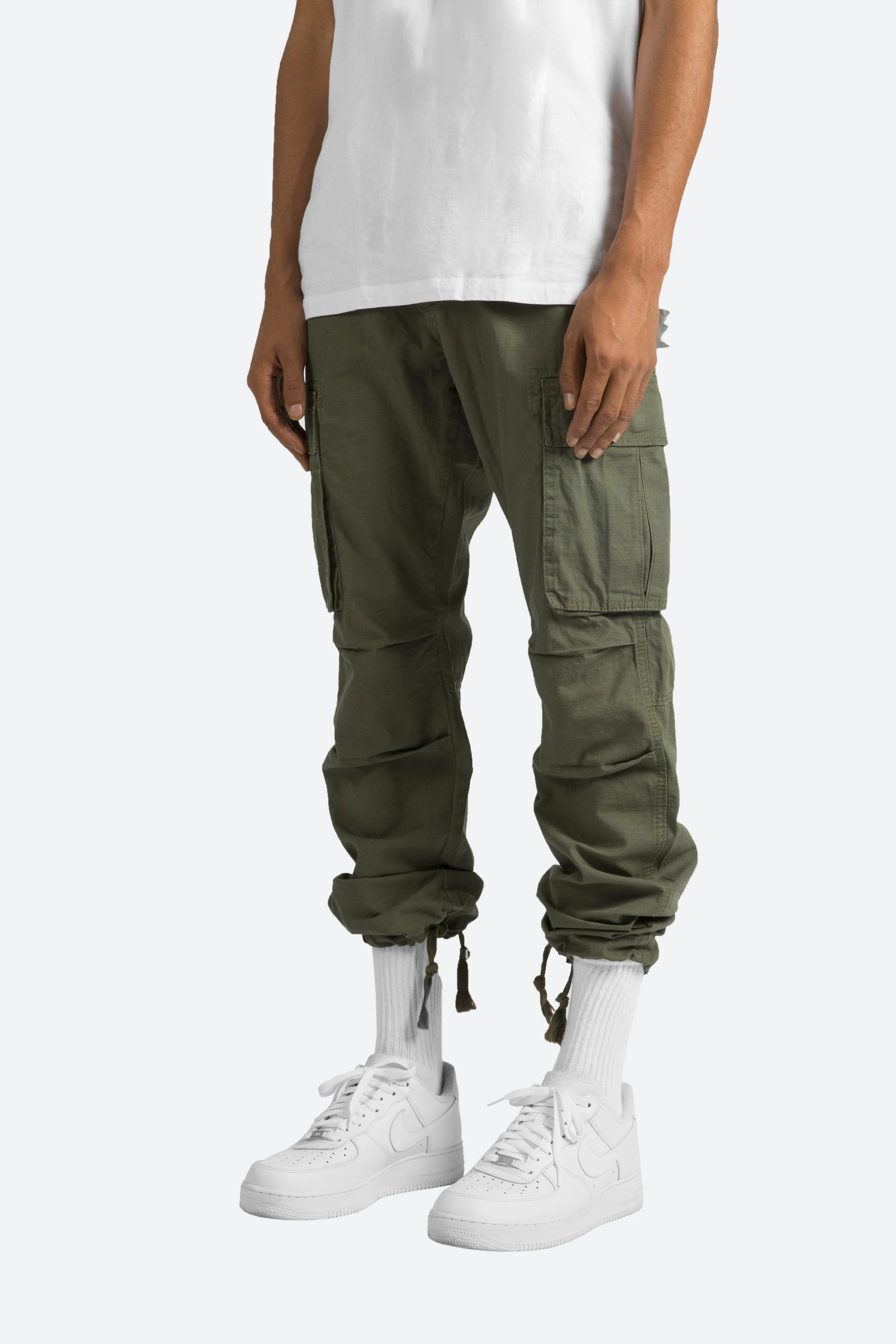 Vintage Cargo Pants - Olive