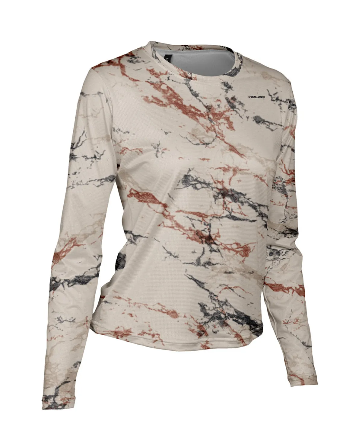 W. ENDURANCE AIR LS TEE - DEBRUHL MARBLE