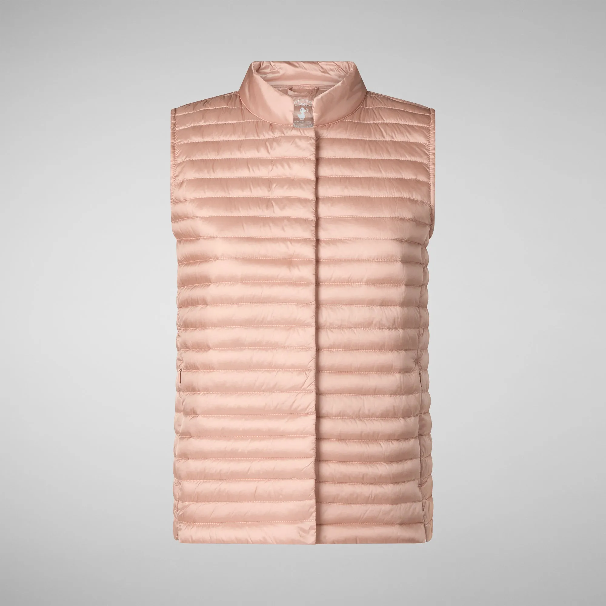 Woman's vest Aria in powder pink