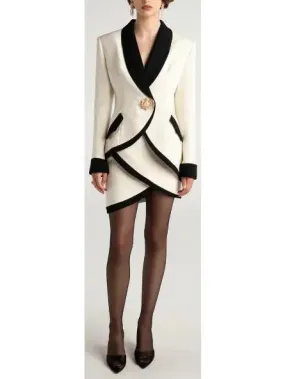 Women’s Brooke Suit Jacket and Skirt Set, White