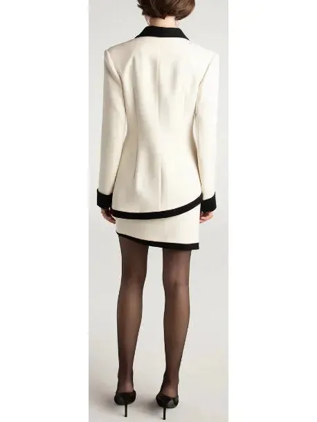 Women’s Brooke Suit Jacket and Skirt Set, White