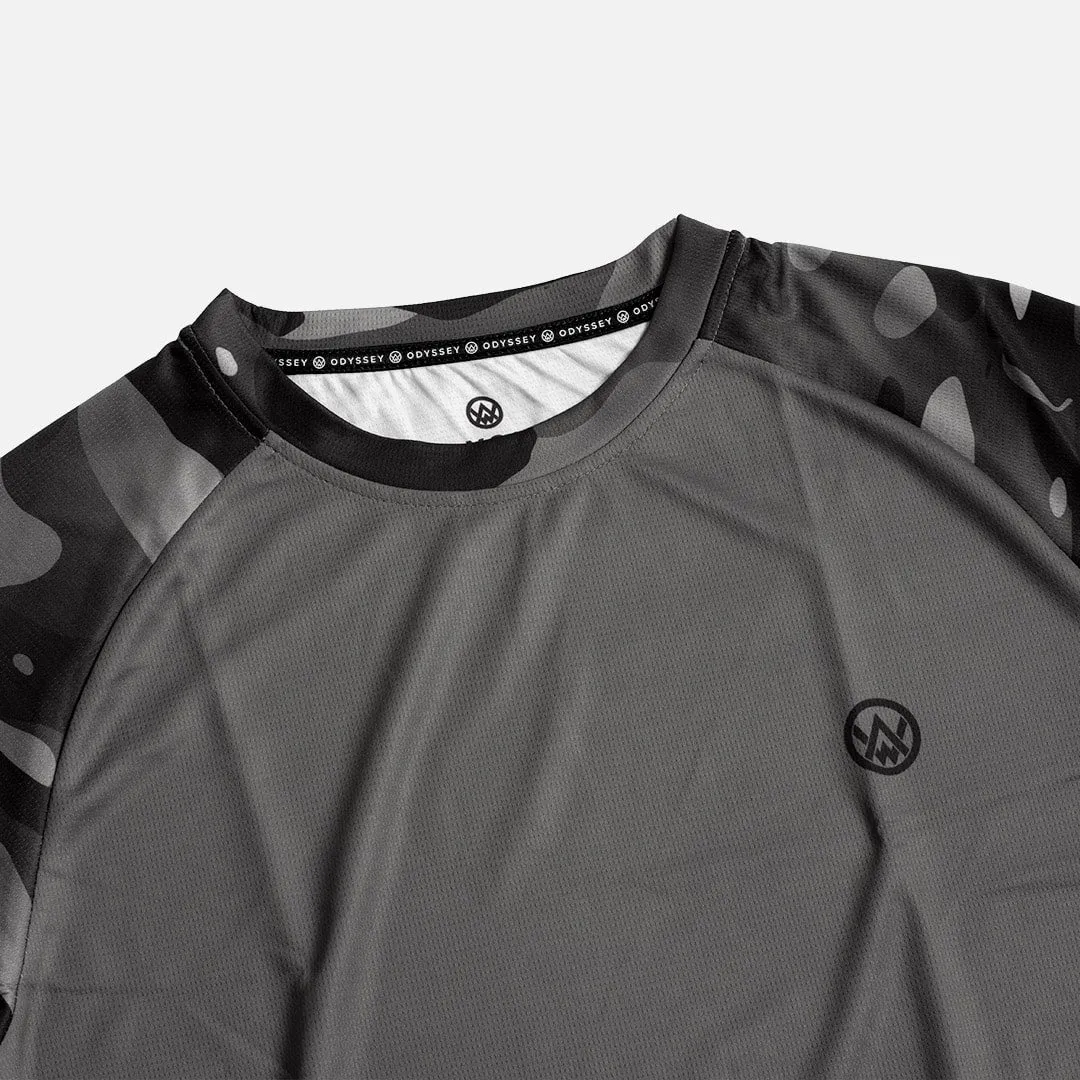 Women’s Dark Camo Long Sleeve MTB Jersey (Sleeves Only Design)