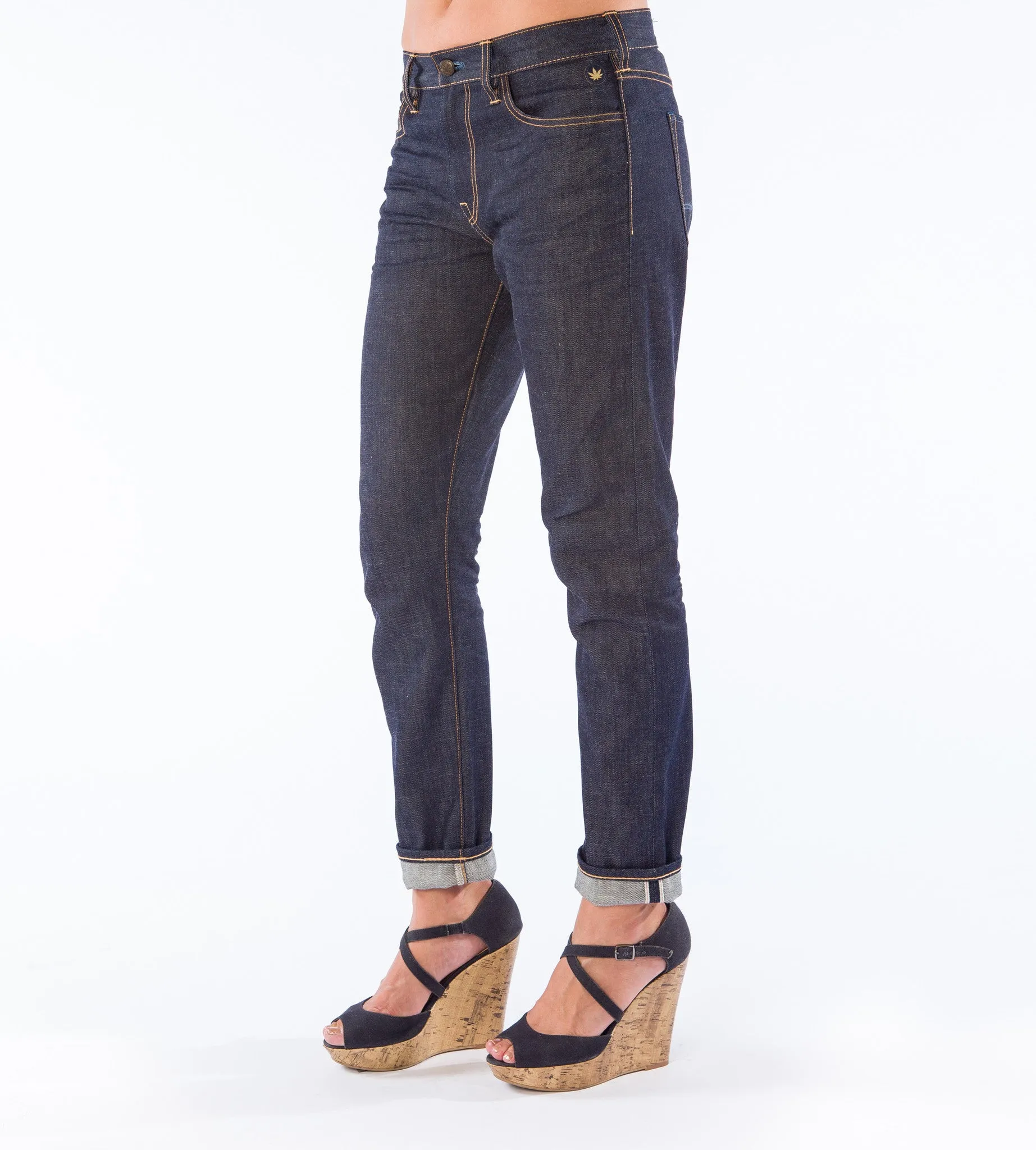 Women's Hemp Blend Boyfriend Jean