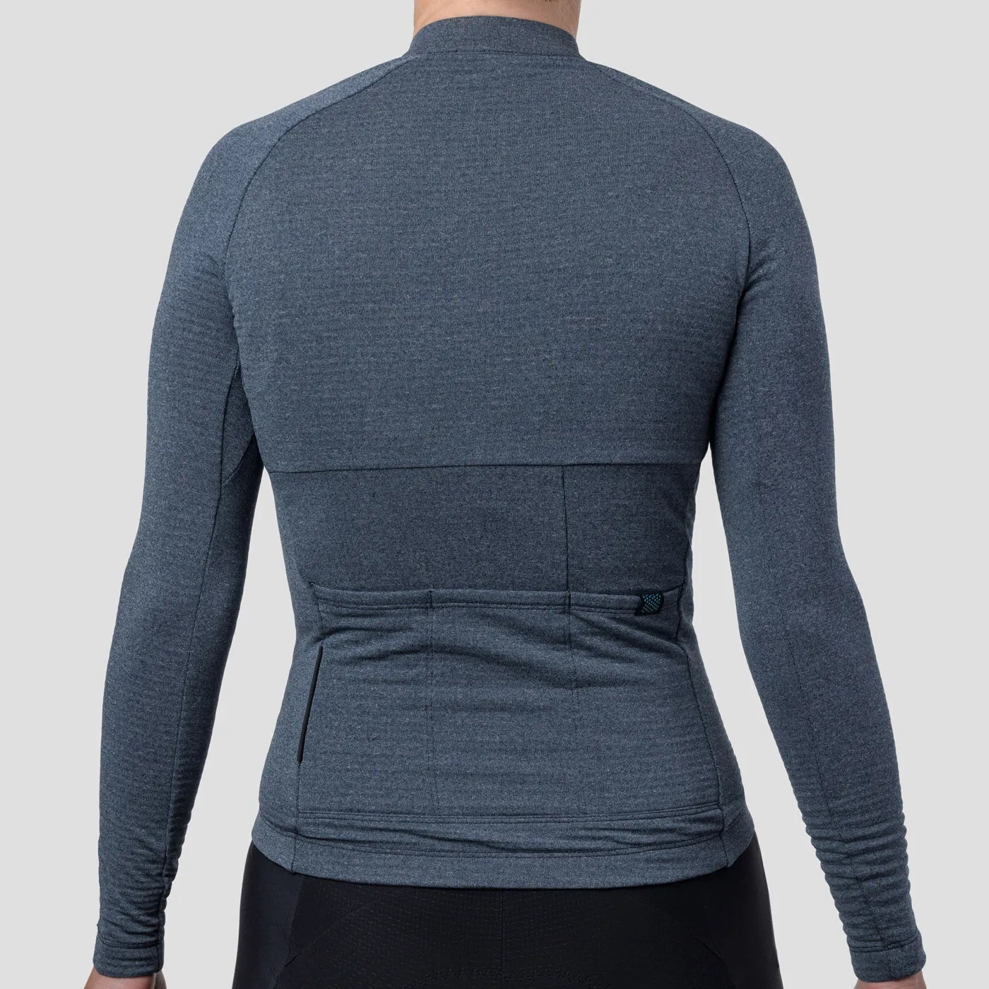 Women's Merino Grid Thermal Jersey - Sapphire