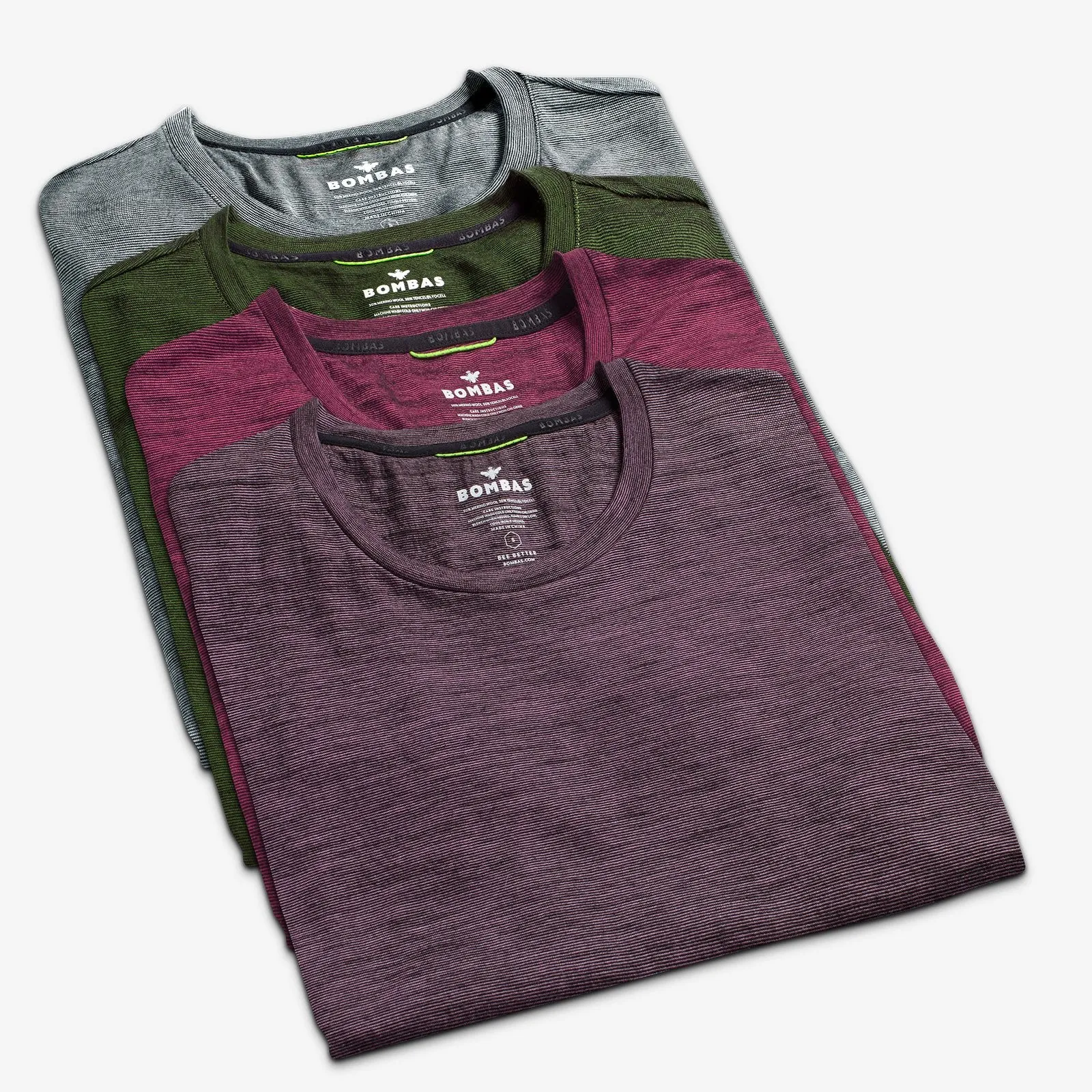 Women's Merino Wool Crew Neck T-Shirt 4-Pack