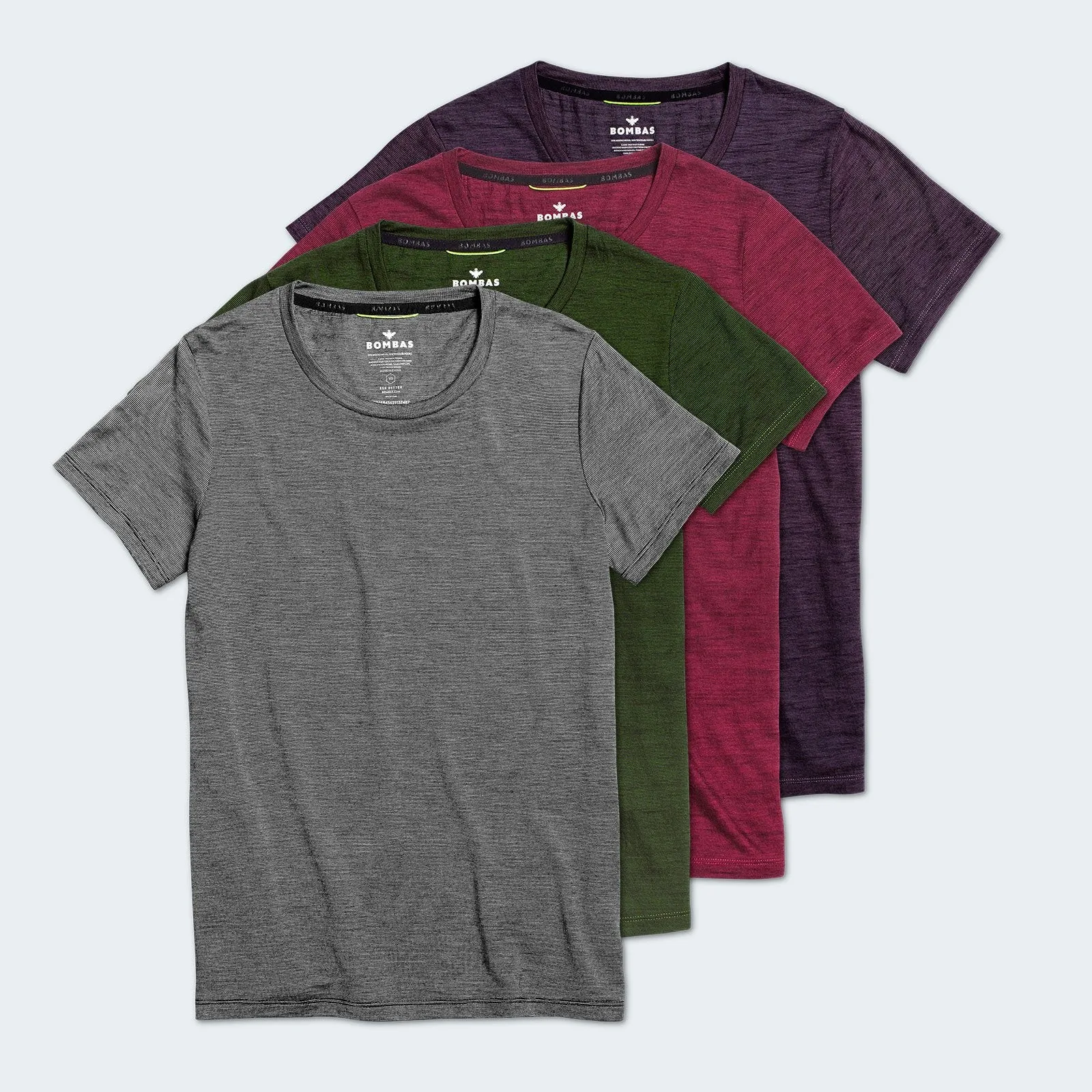 Women's Merino Wool Crew Neck T-Shirt 4-Pack