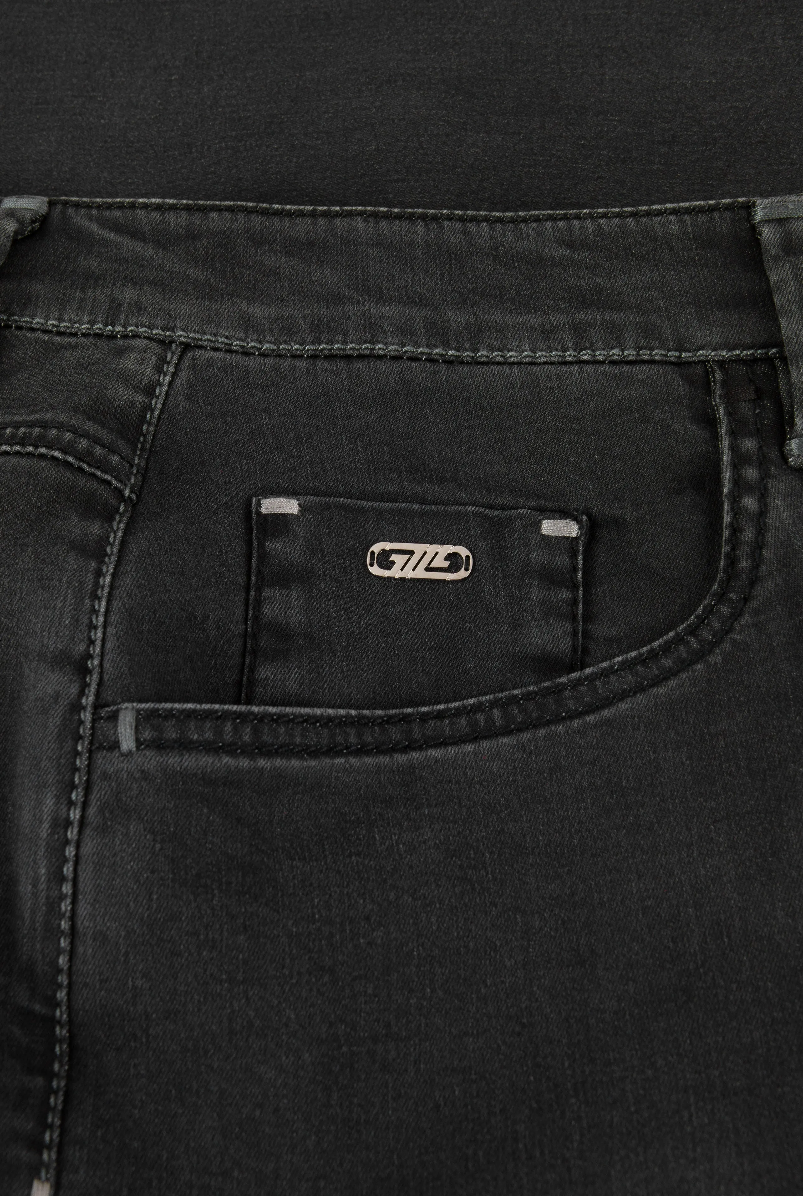 Zilli Slim Fit Jeans with Alligator Skin Patch